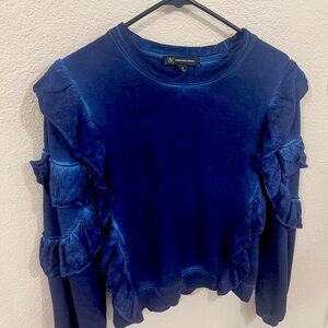 Ruffled Sweater Crop